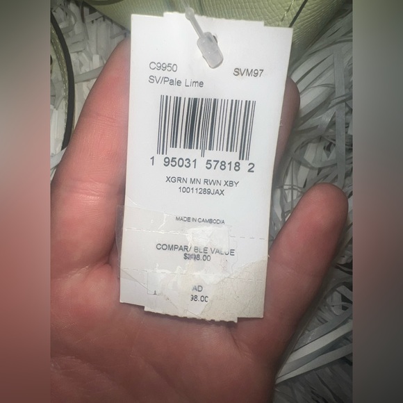 NWT!! Coach pale lime mini purse - Picture 4 of 6